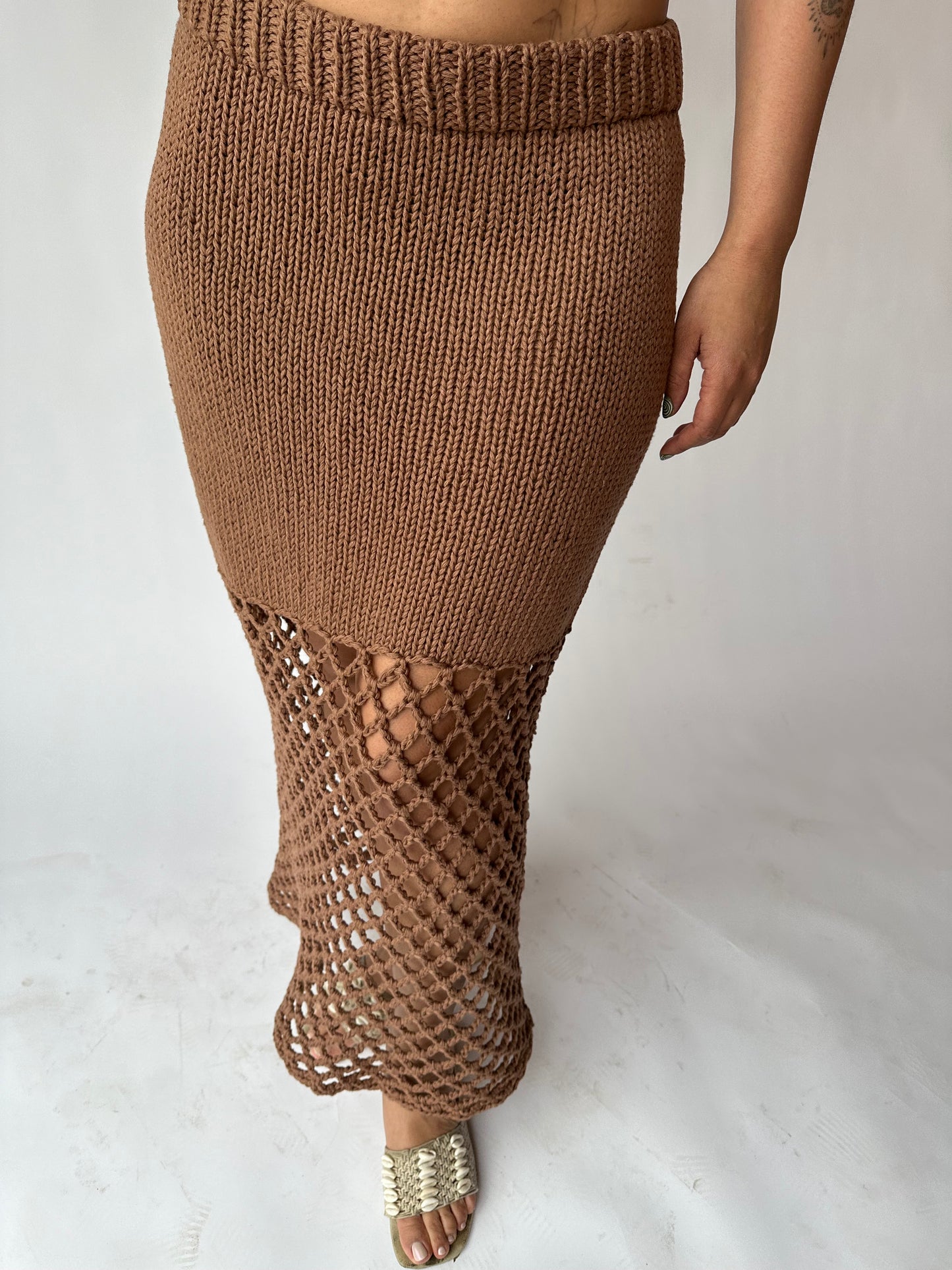 DUDA SKIRT / TAWNY BROWN