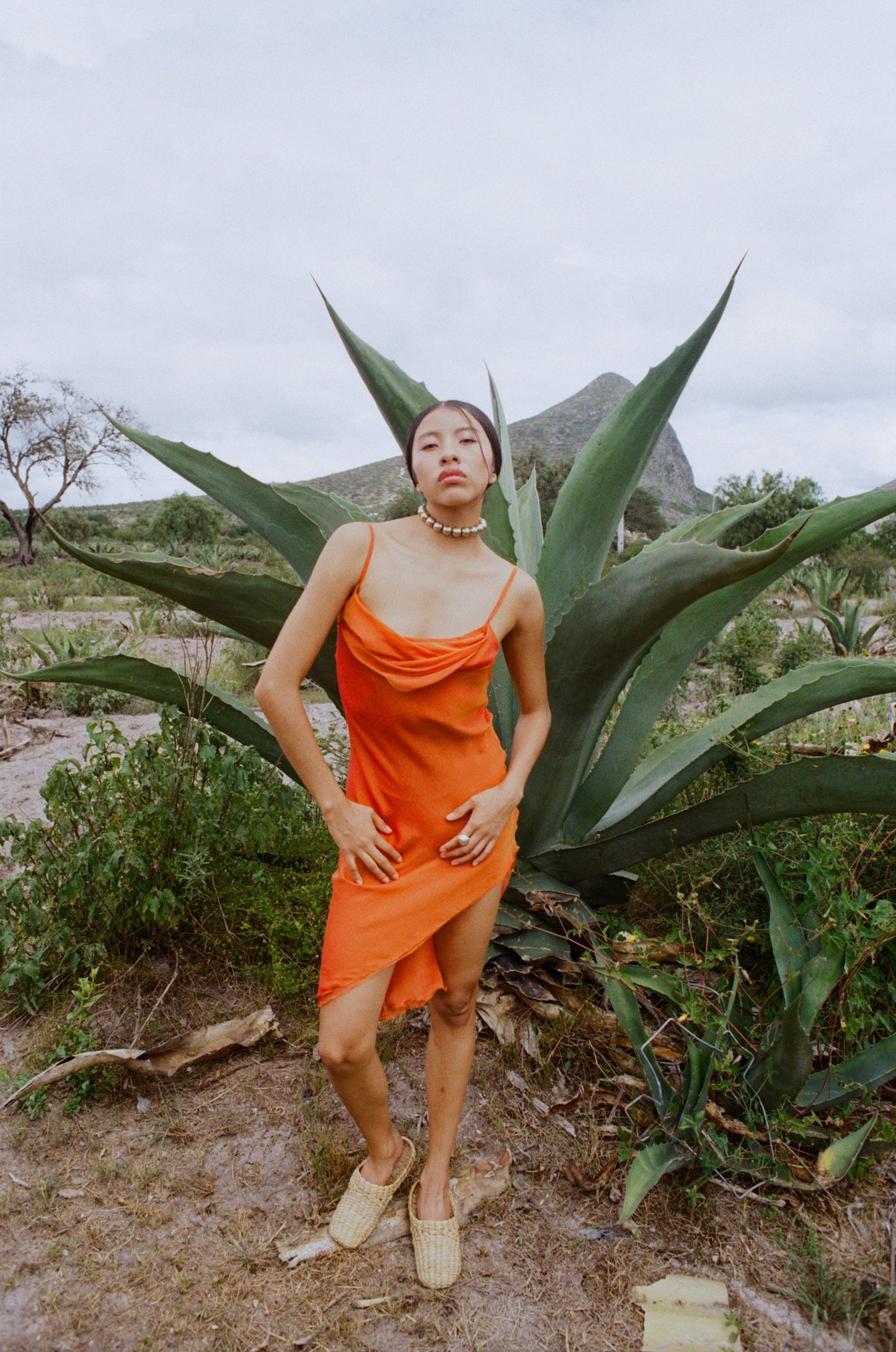 SALMA DRESS / ORANGE
