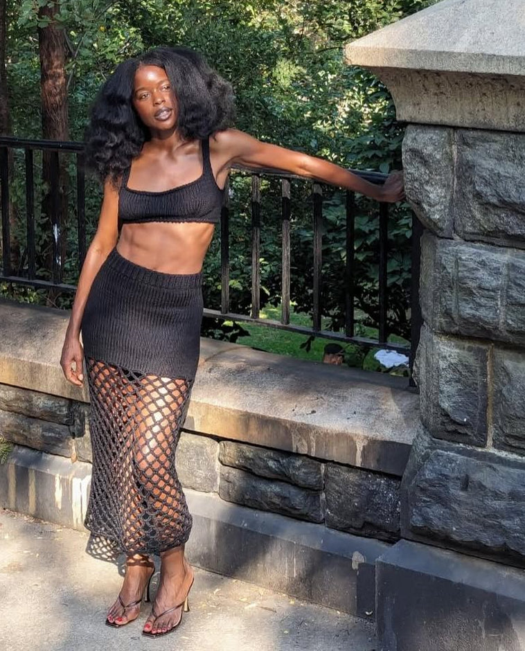 DUDA SKIRT / BLACK