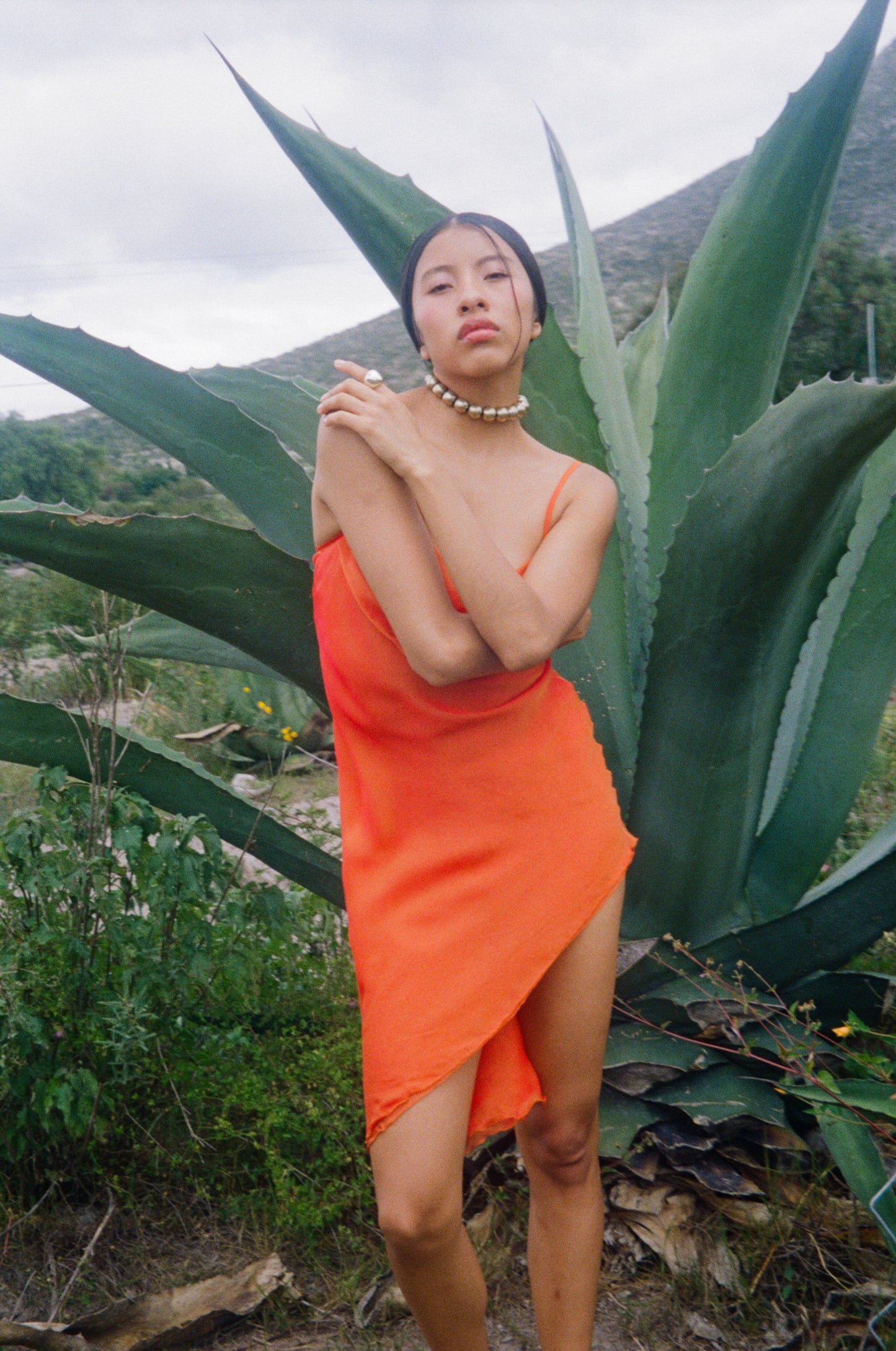 SALMA DRESS / ORANGE