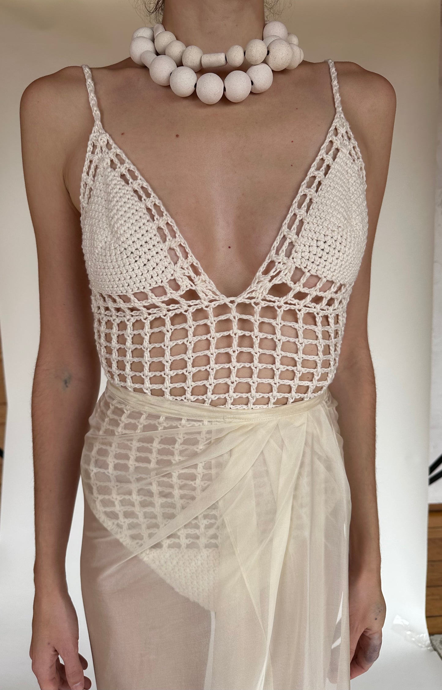 CELINA ONE PIECE SWIMSUIT / CREAM