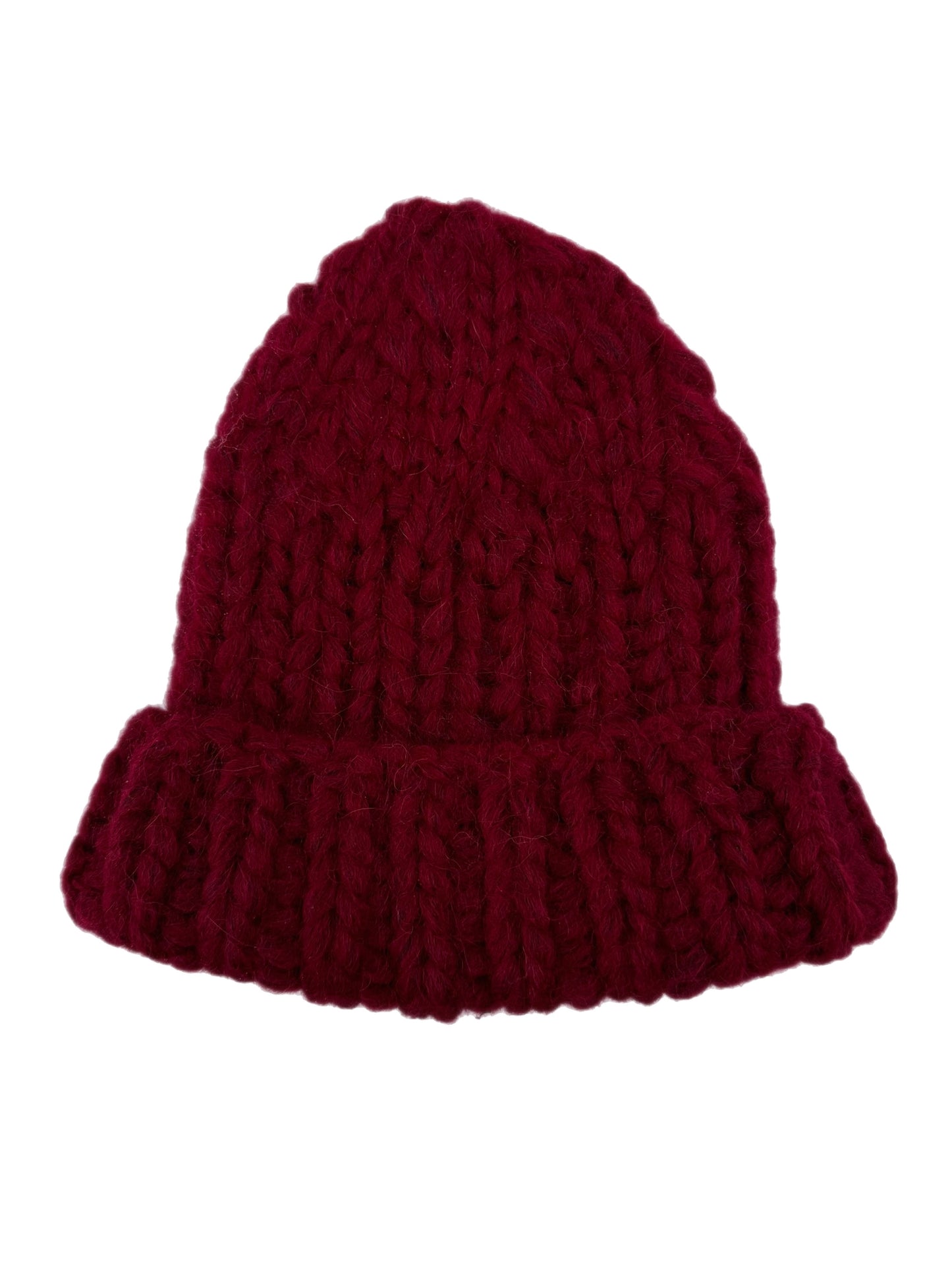 BABY ALPACA BEANIE / RUBY RED