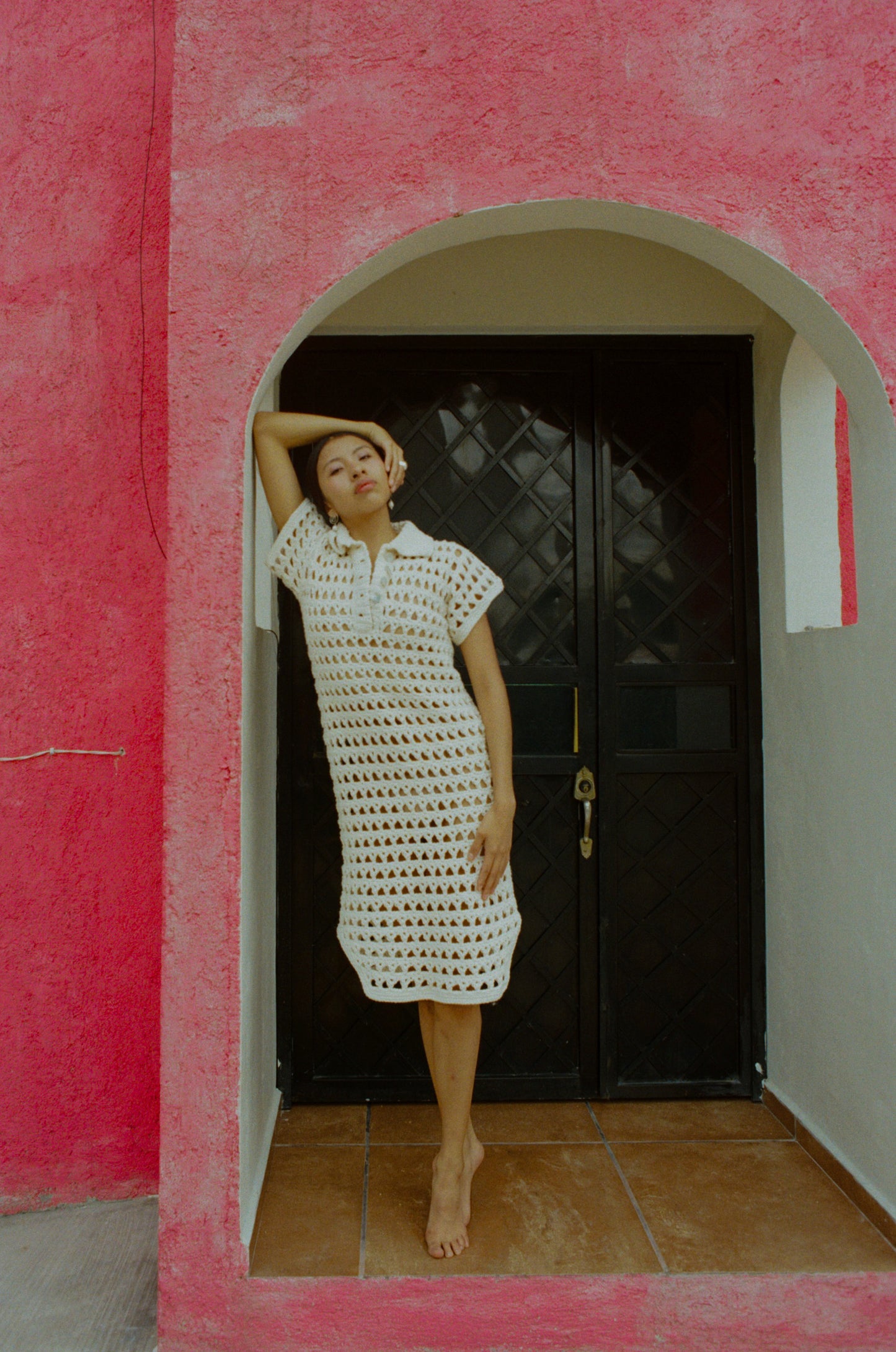 PENELOPE POLO DRESS / CREAM