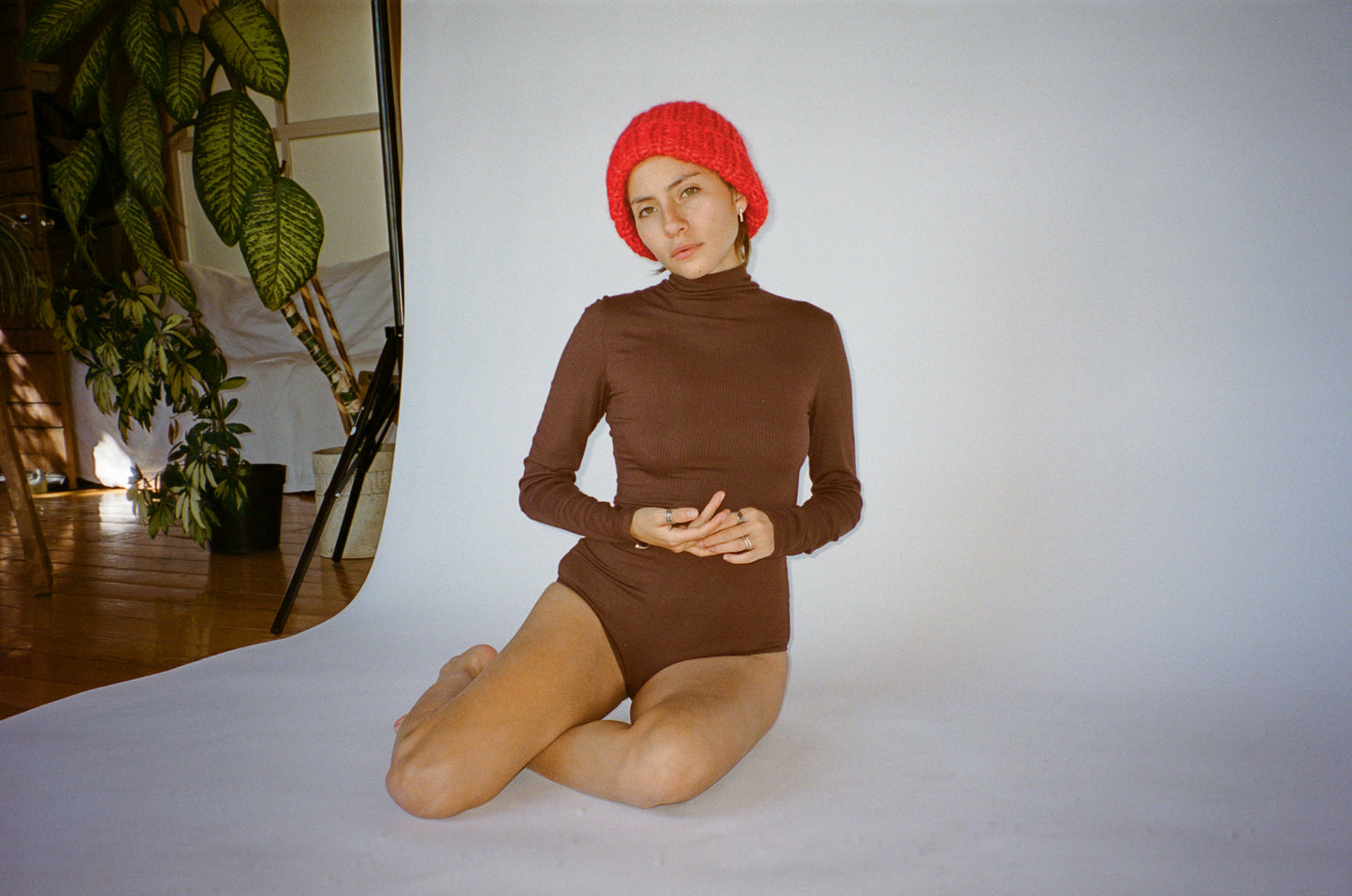 BABY ALPACA BEANIE / TOMATO