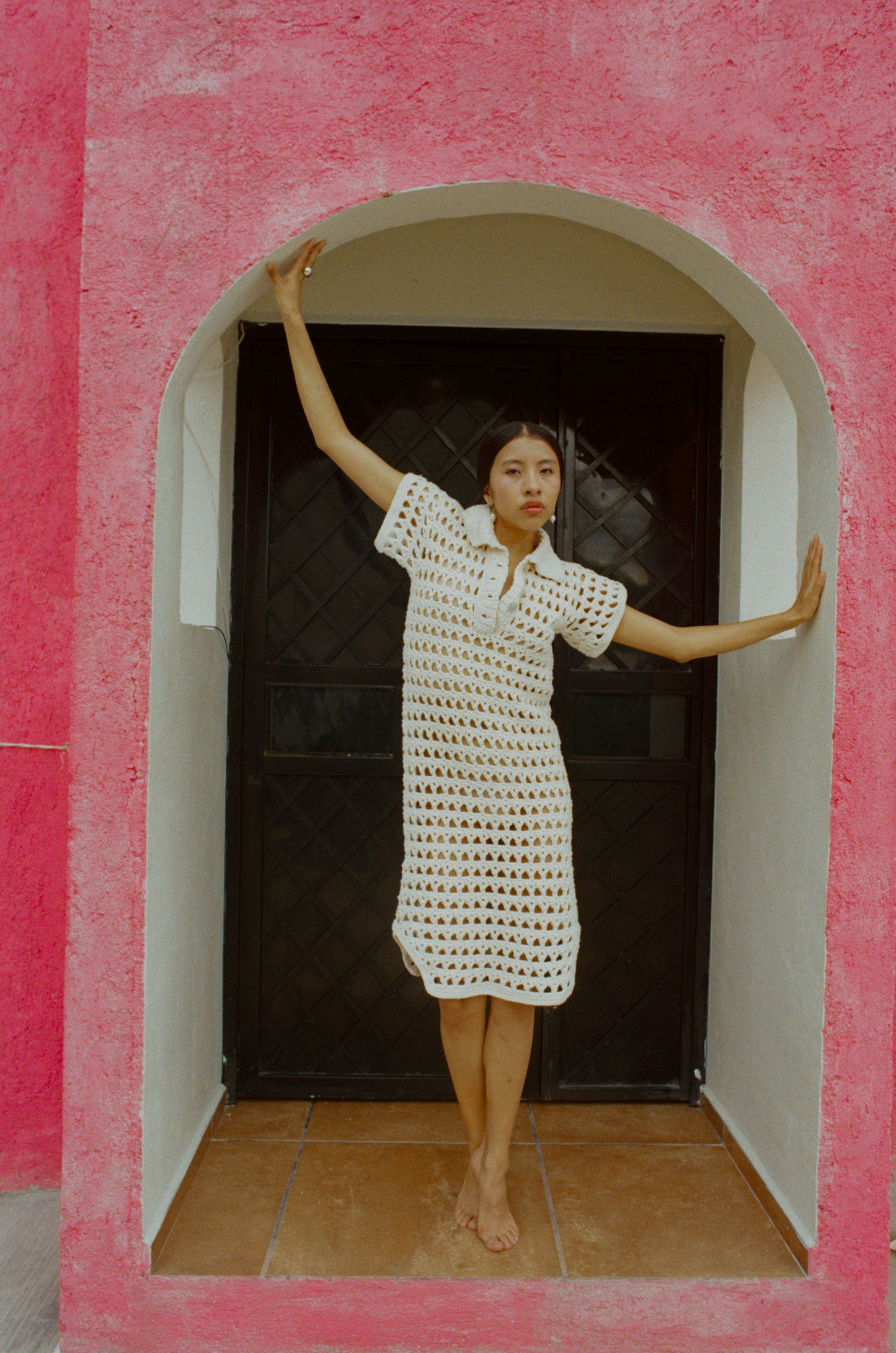 PENELOPE POLO DRESS / CREAM