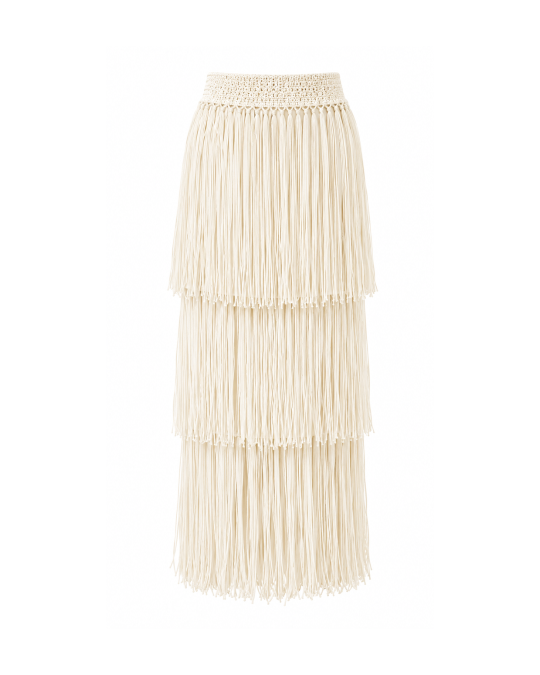 RIYA RAFFIA SKIRT / IVORY