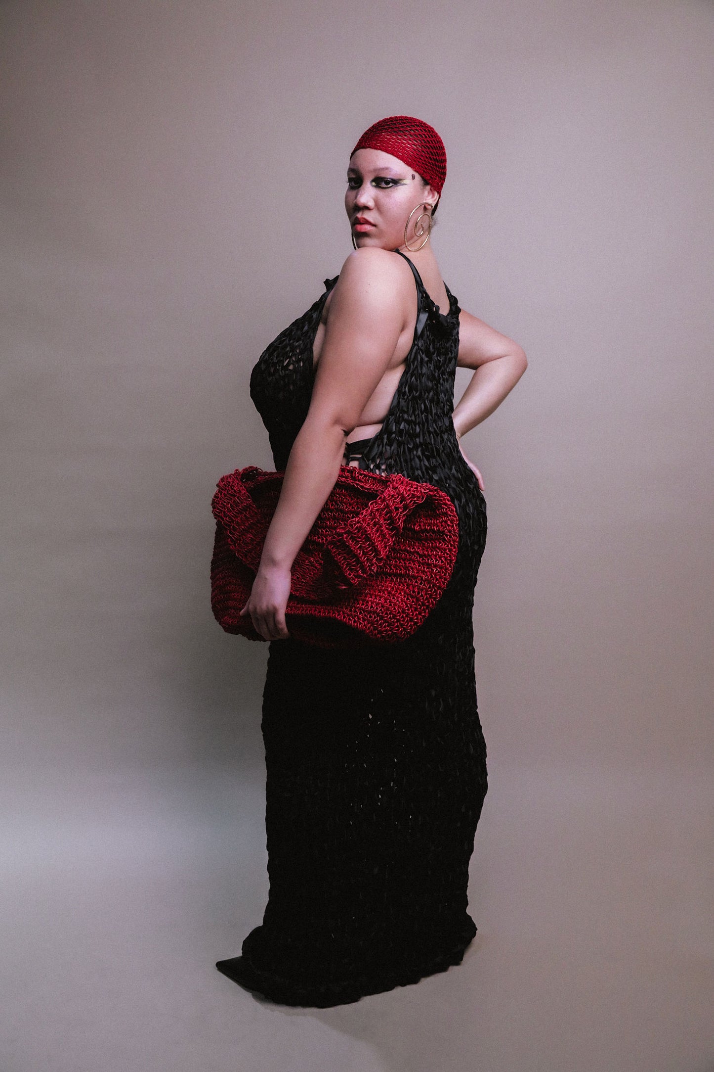 RIBBON GOWN / BLACK