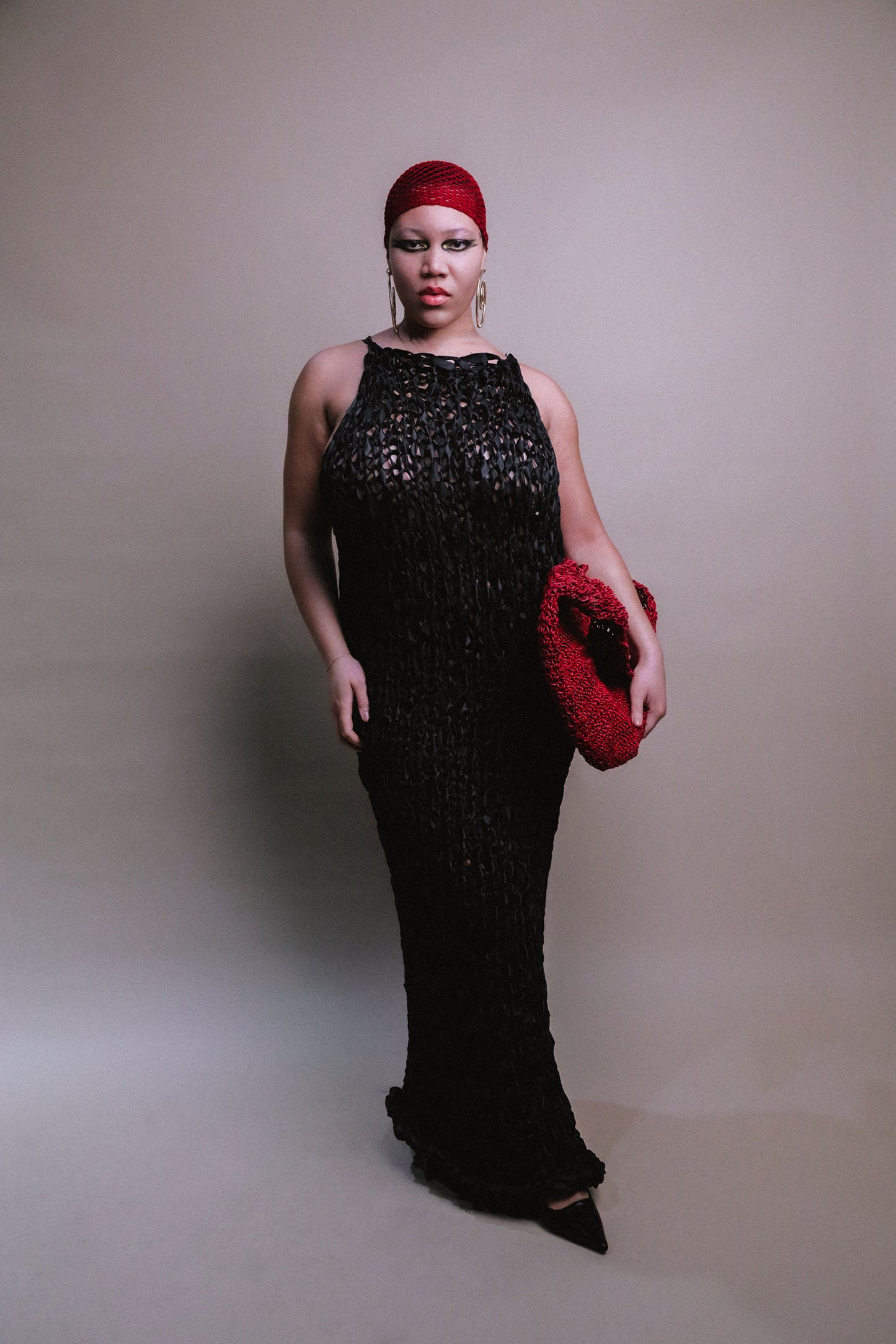 RIBBON GOWN / BLACK