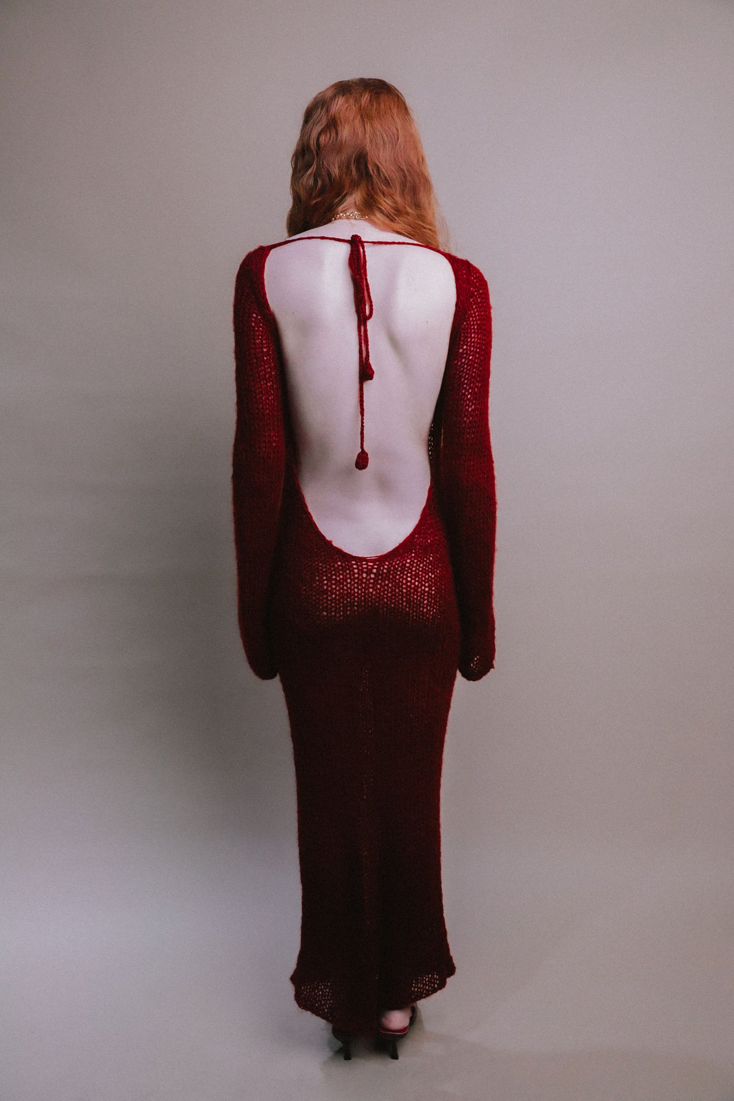 KATE DRESS / OXBLOOD RED