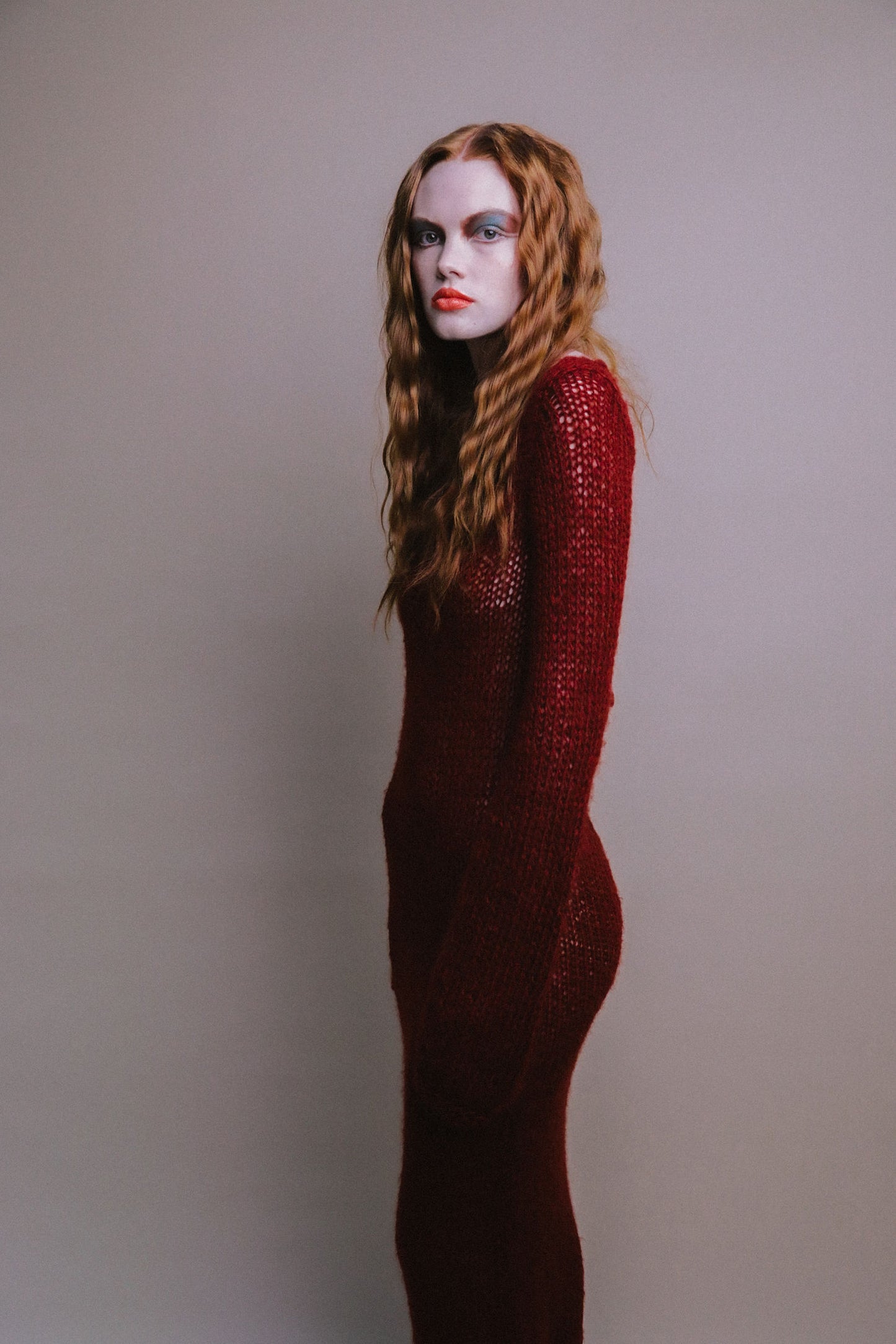 KATE DRESS / OXBLOOD RED