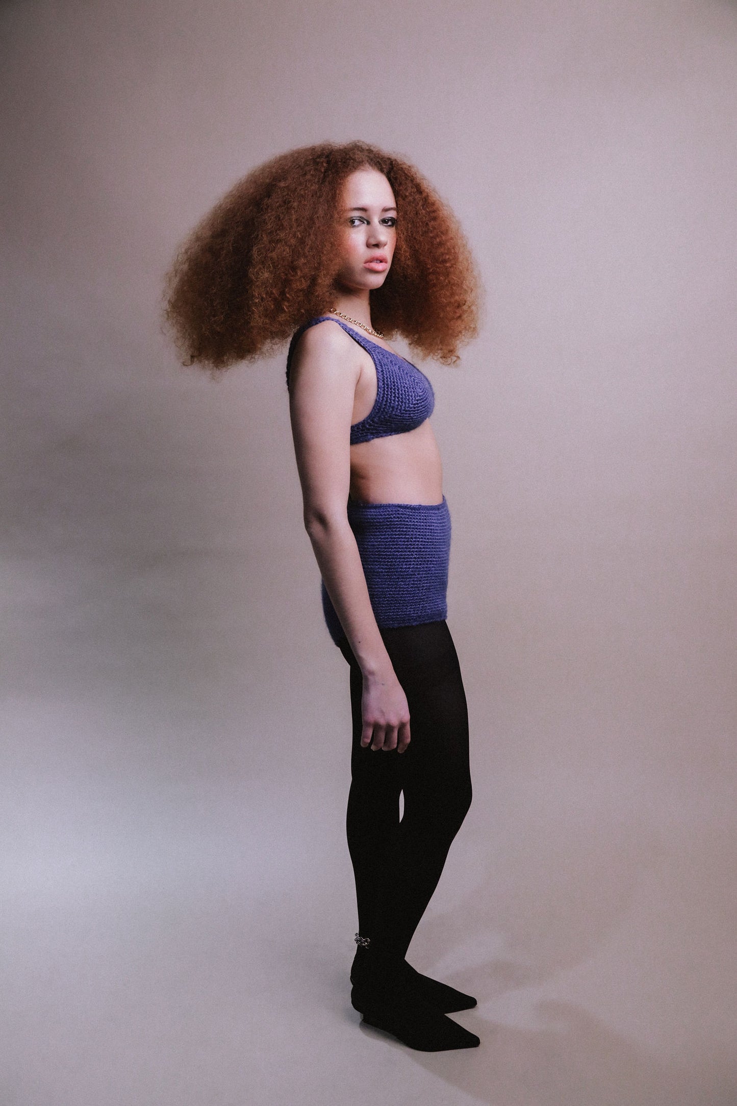 SASHA BRA AND SHORT SET / ROYAL PURPLE