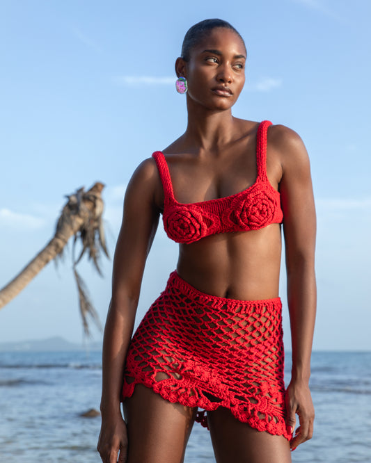 LUPE SKIRT / RED