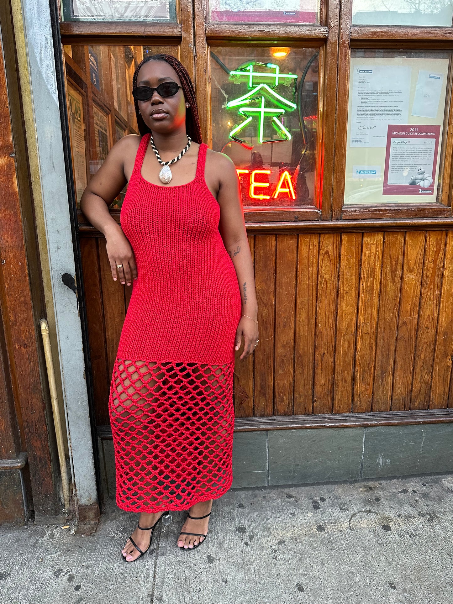 SADE DRESS / RED