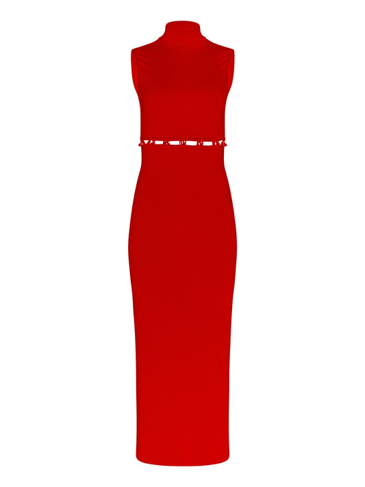 DIANA DETACHABLE DRESS / RED