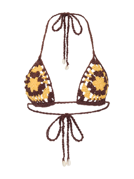 ASTRUD BIKINI TOP / CHOCOLATE