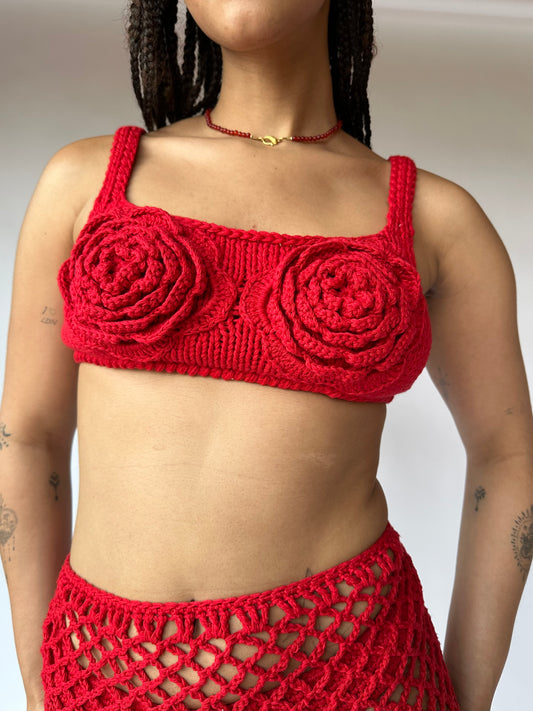 LA FLOR TOP / RED