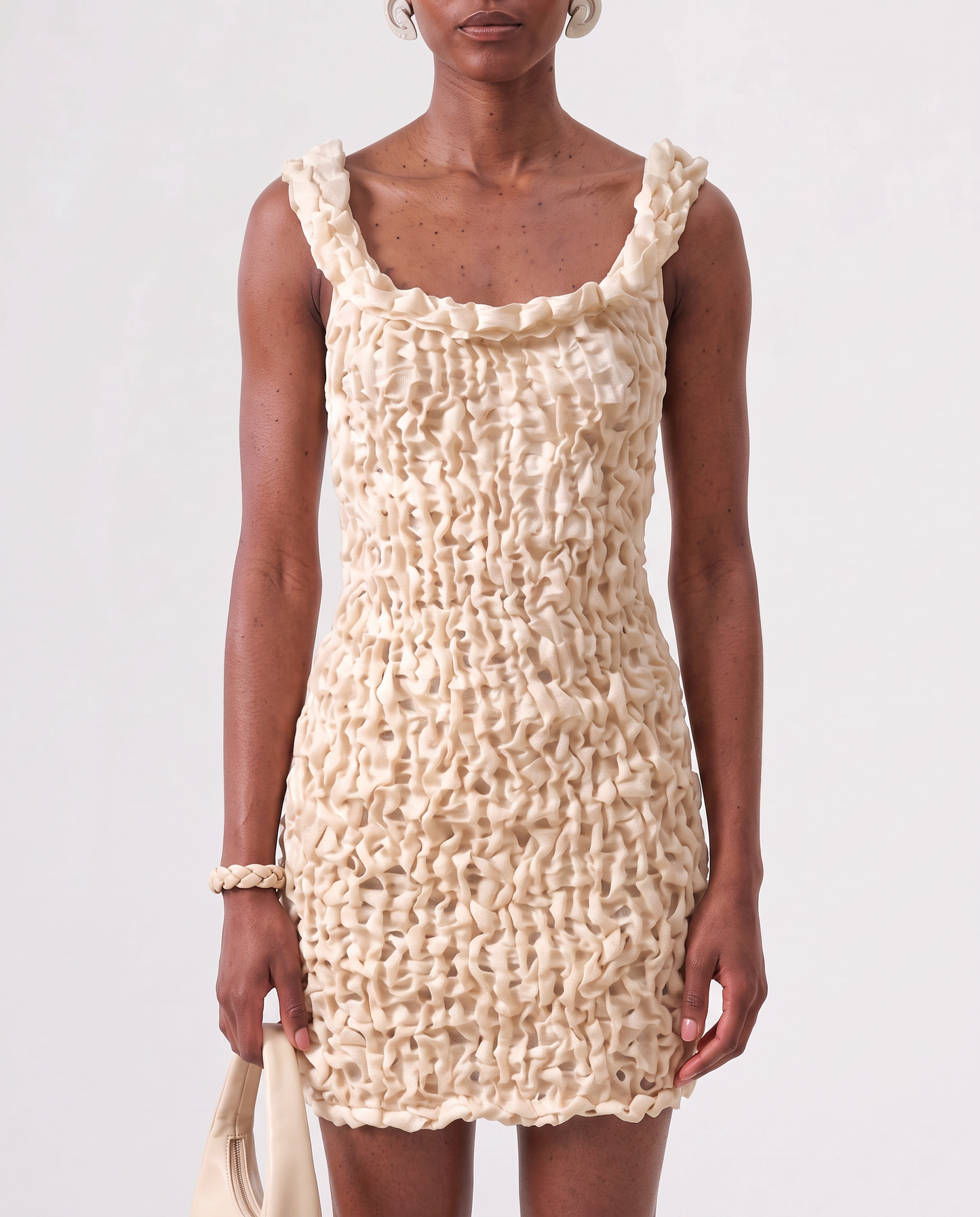 AYU MINI DRESS / IVORY