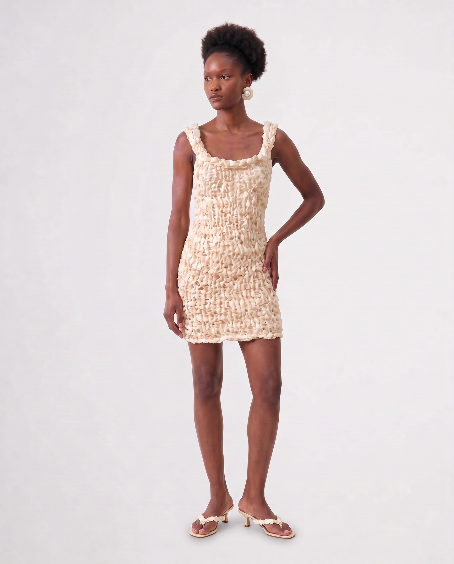 AYU MINI DRESS / IVORY
