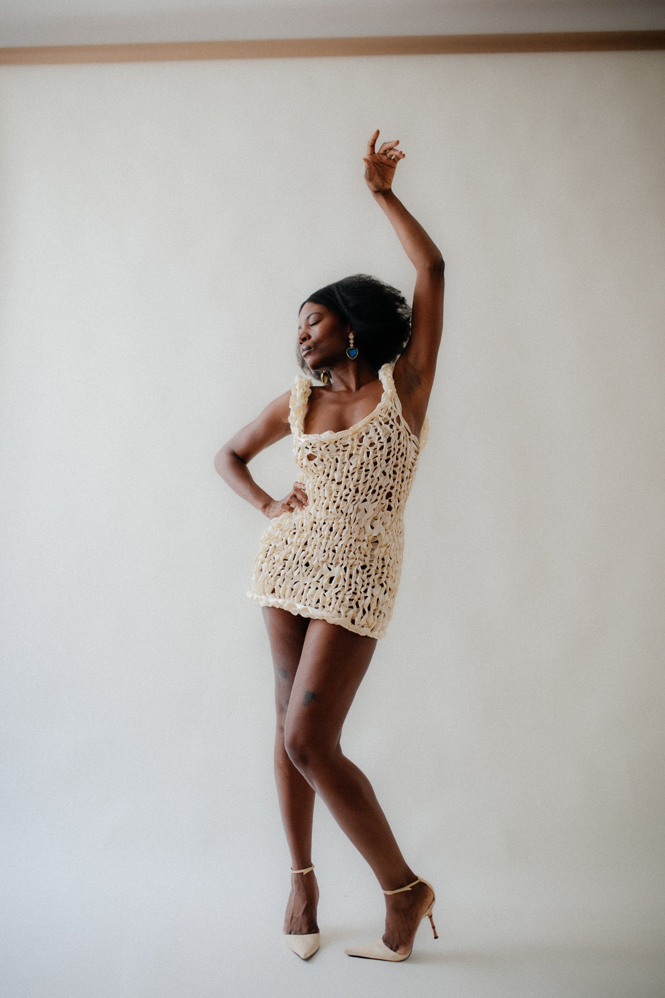 AYU MINI DRESS / IVORY