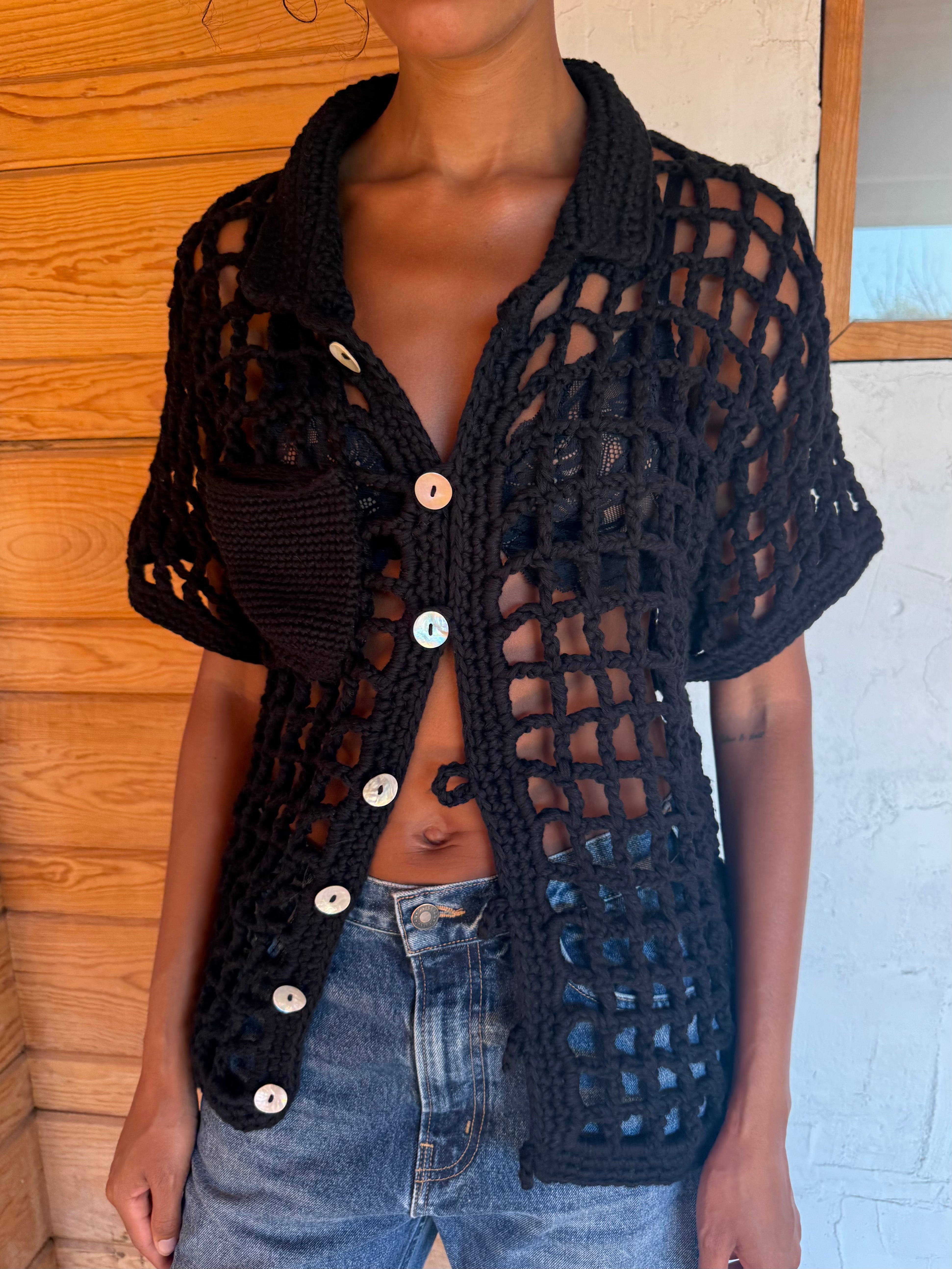 SESSA SHIRT / BLACK – Nia Thomas