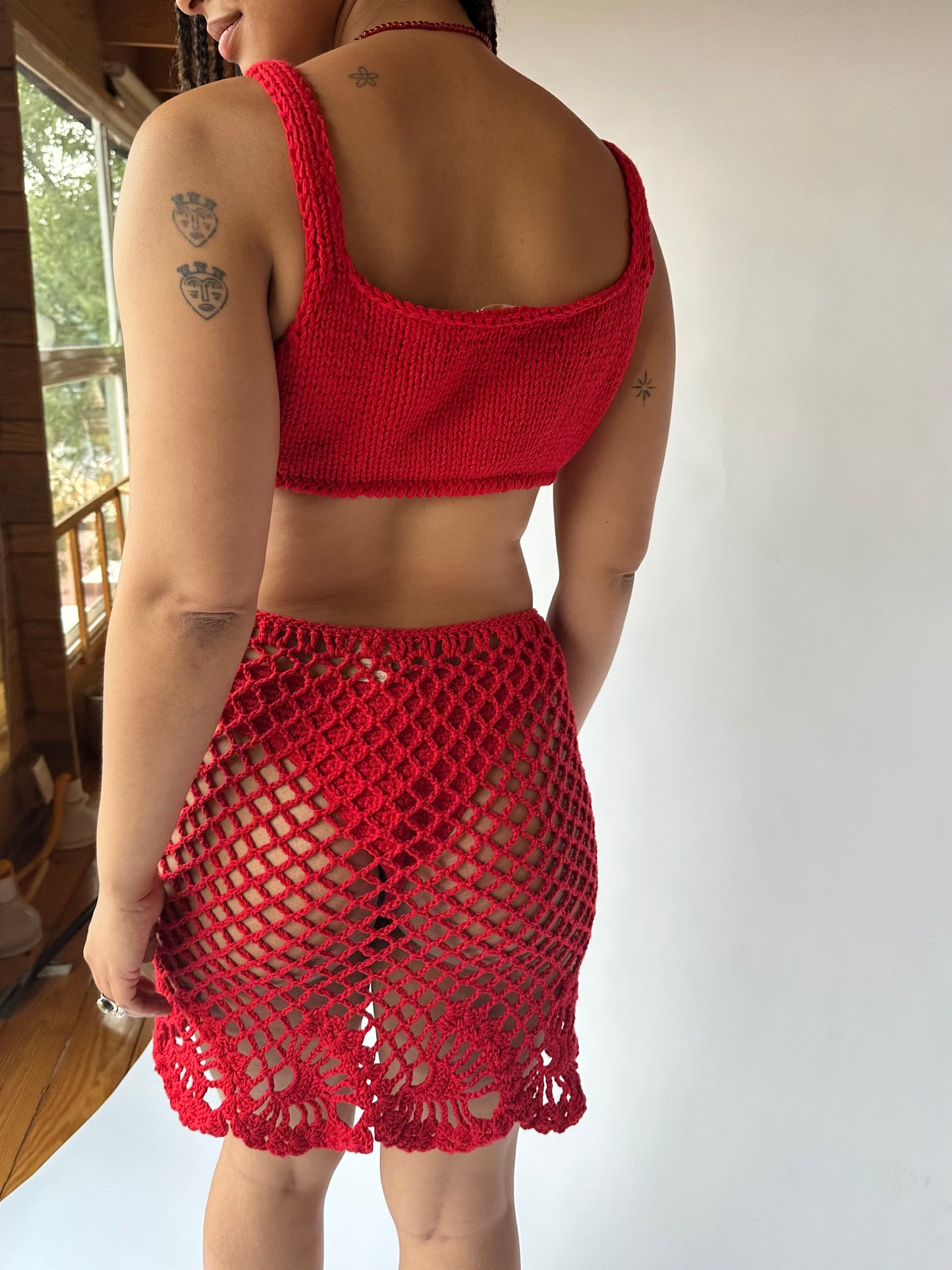 LUPE SKIRT / RED