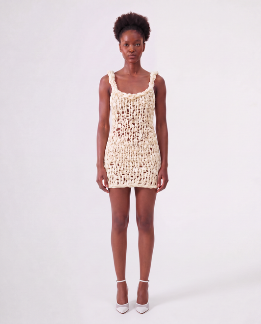 AYU MINI DRESS / IVORY