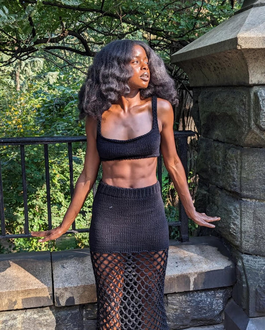 DUDA SKIRT / BLACK