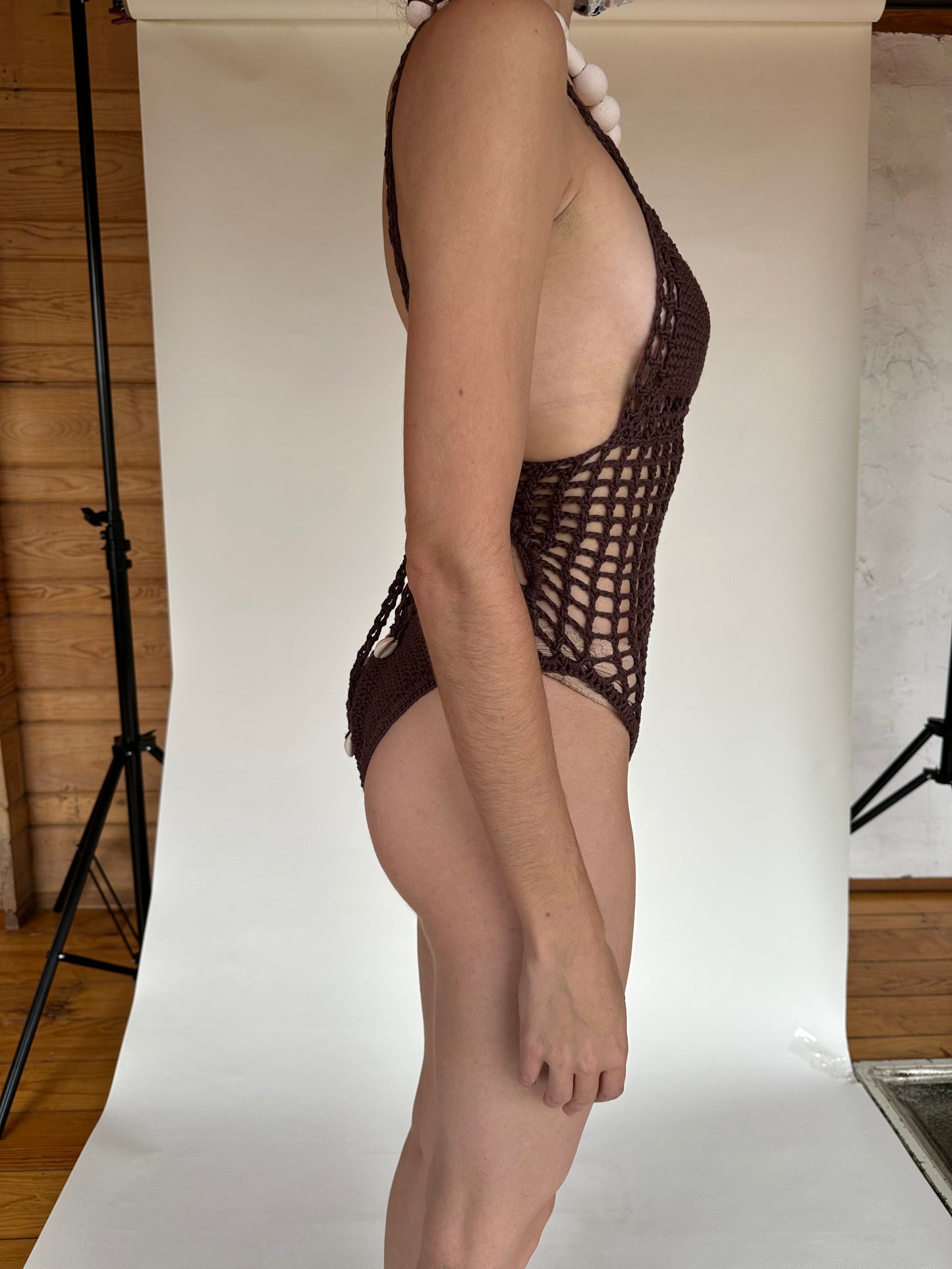 CELINA ONE PIECE SWIMSUIT / CHOCOLATE BROWN