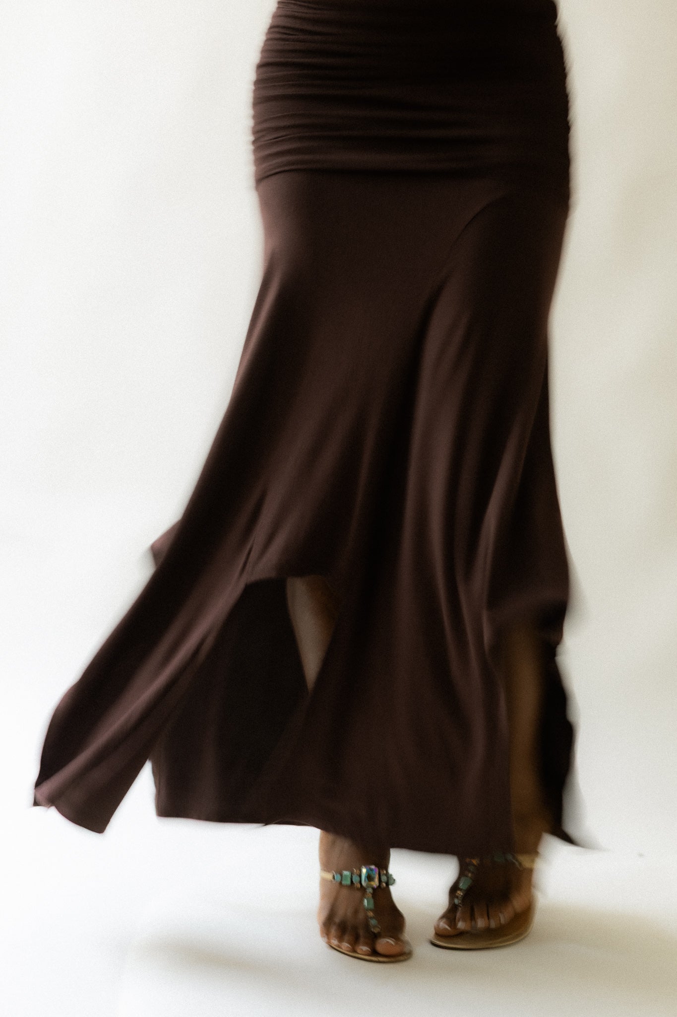 CAROLINA SKIRT / CHOCOLATE