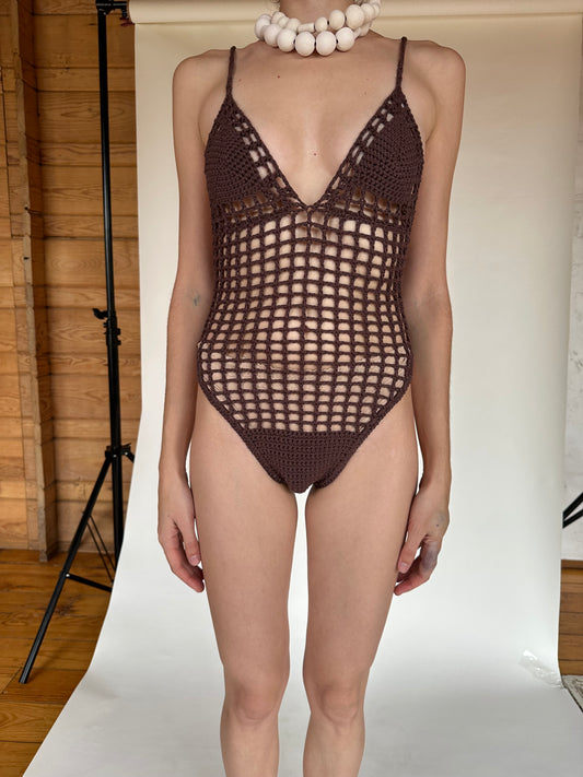 CELINA ONE PIECE SWIMSUIT / CHOCOLATE BROWN