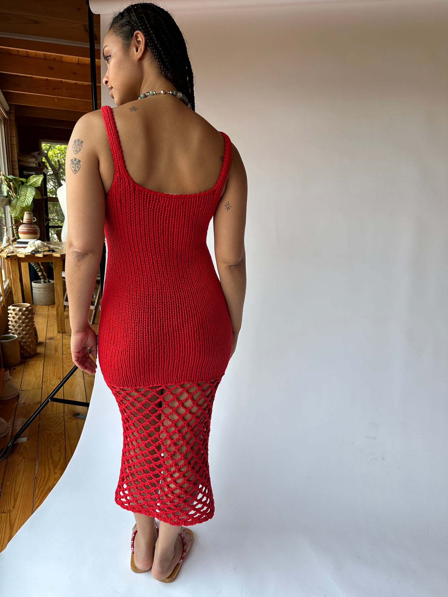 SADE DRESS / RED