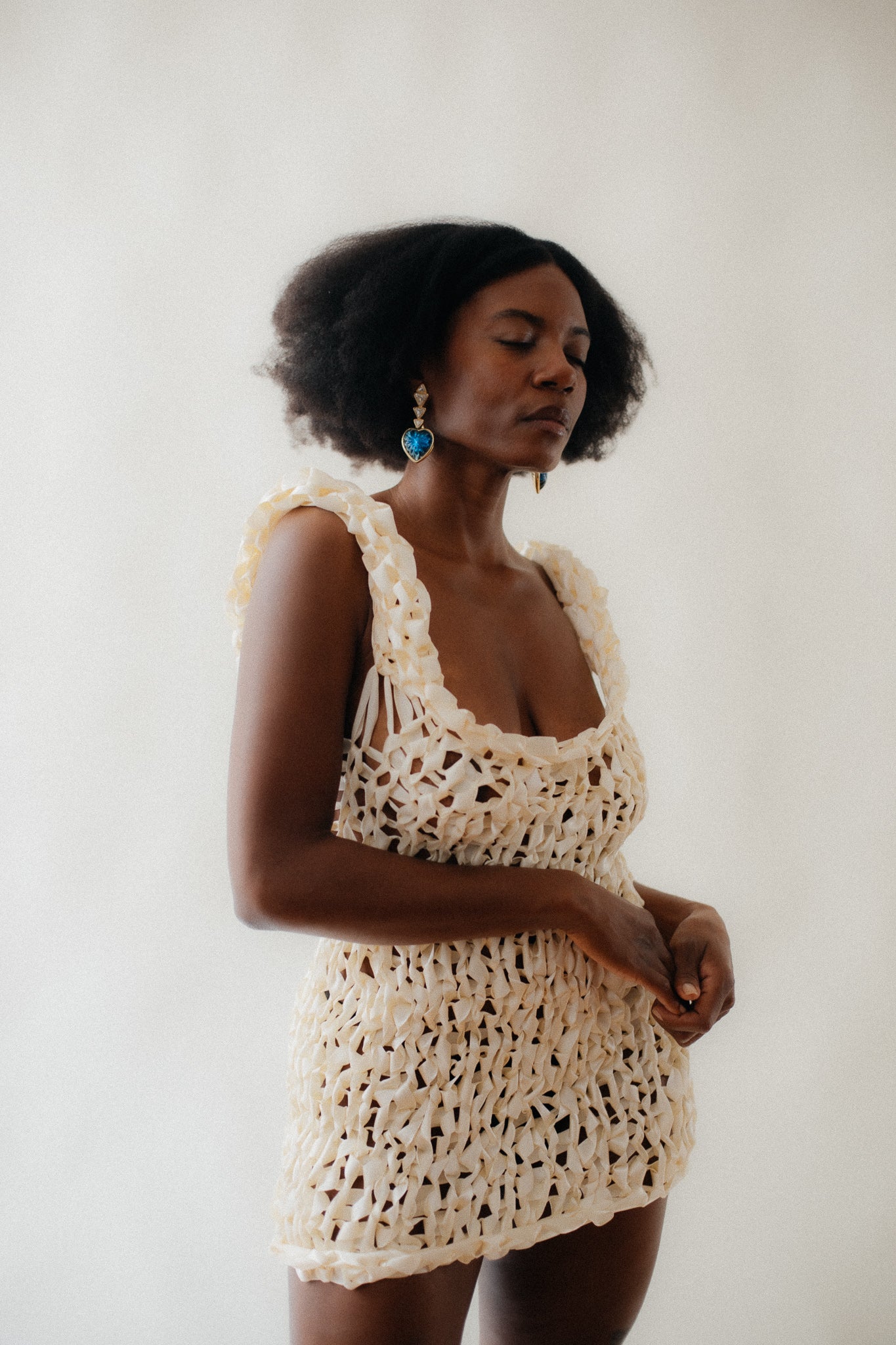 AYU MINI DRESS / IVORY