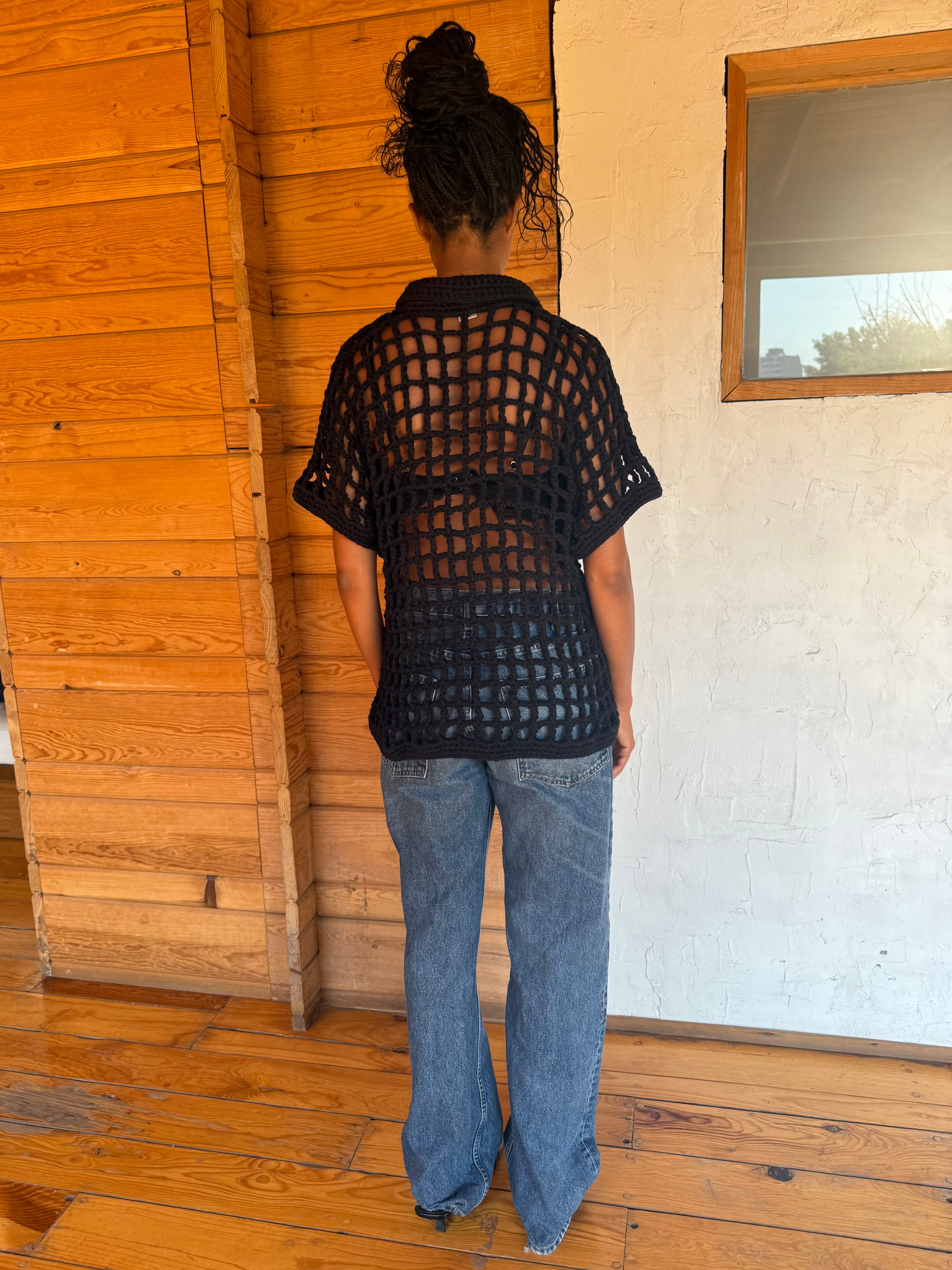 SESSA SHIRT / BLACK – Nia Thomas