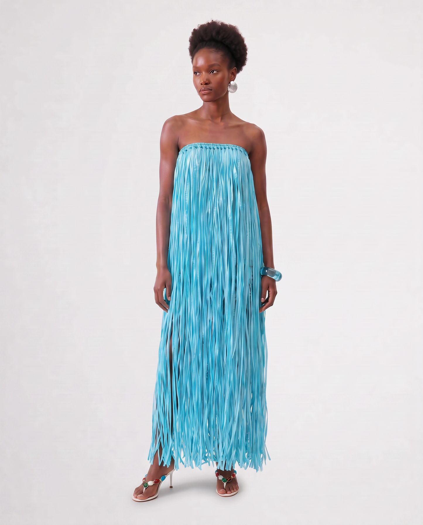 RAFFIA GOWN