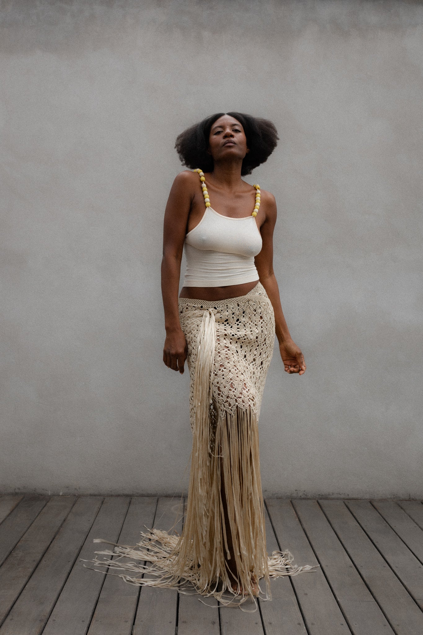 BEA TANK TOP / BEIGE