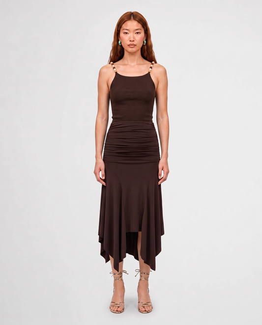 CAROLINA SKIRT / CHOCOLATE