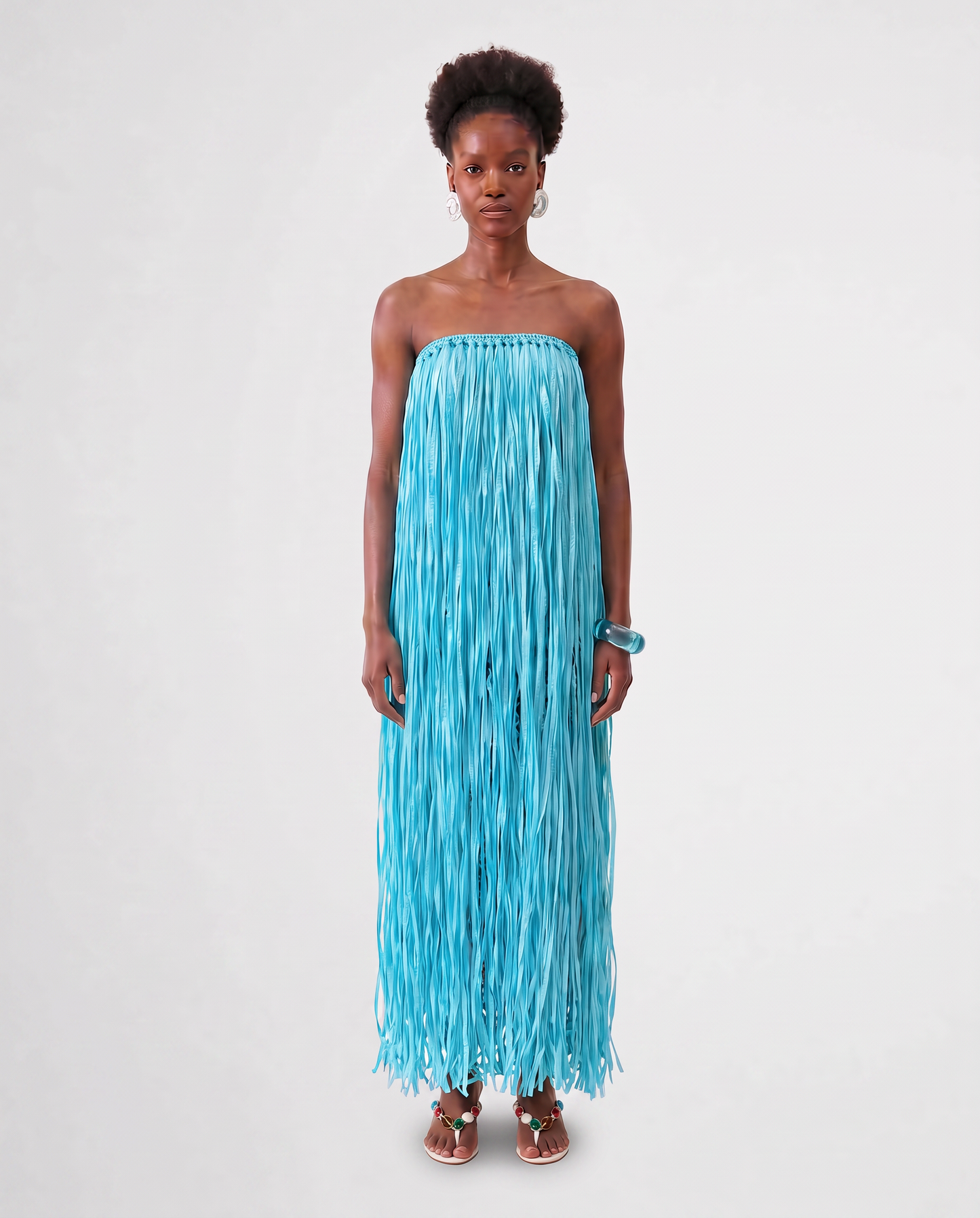RAFFIA GOWN