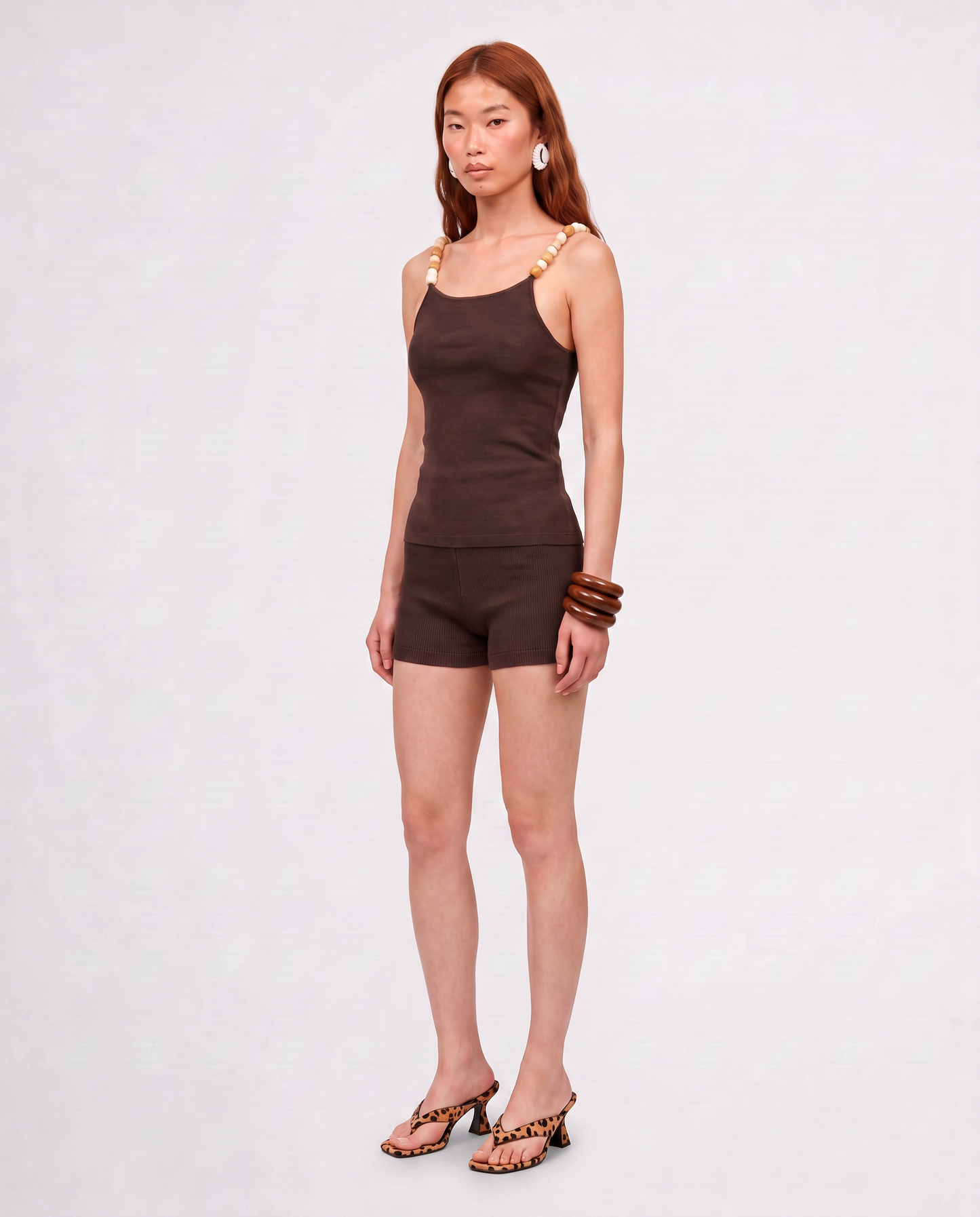 BEA TANK TOP / CHOCOLATE