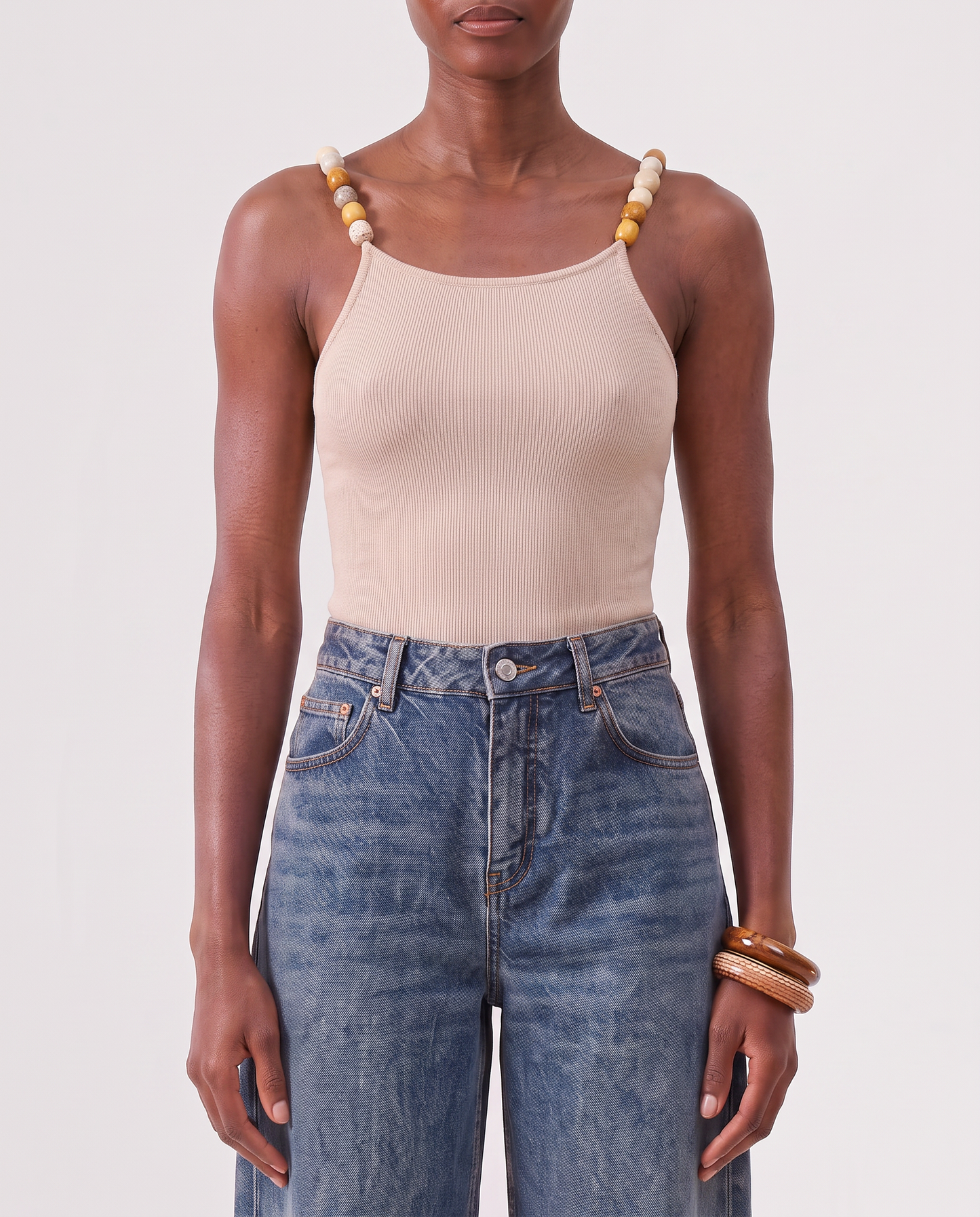BEA TANK TOP / BEIGE
