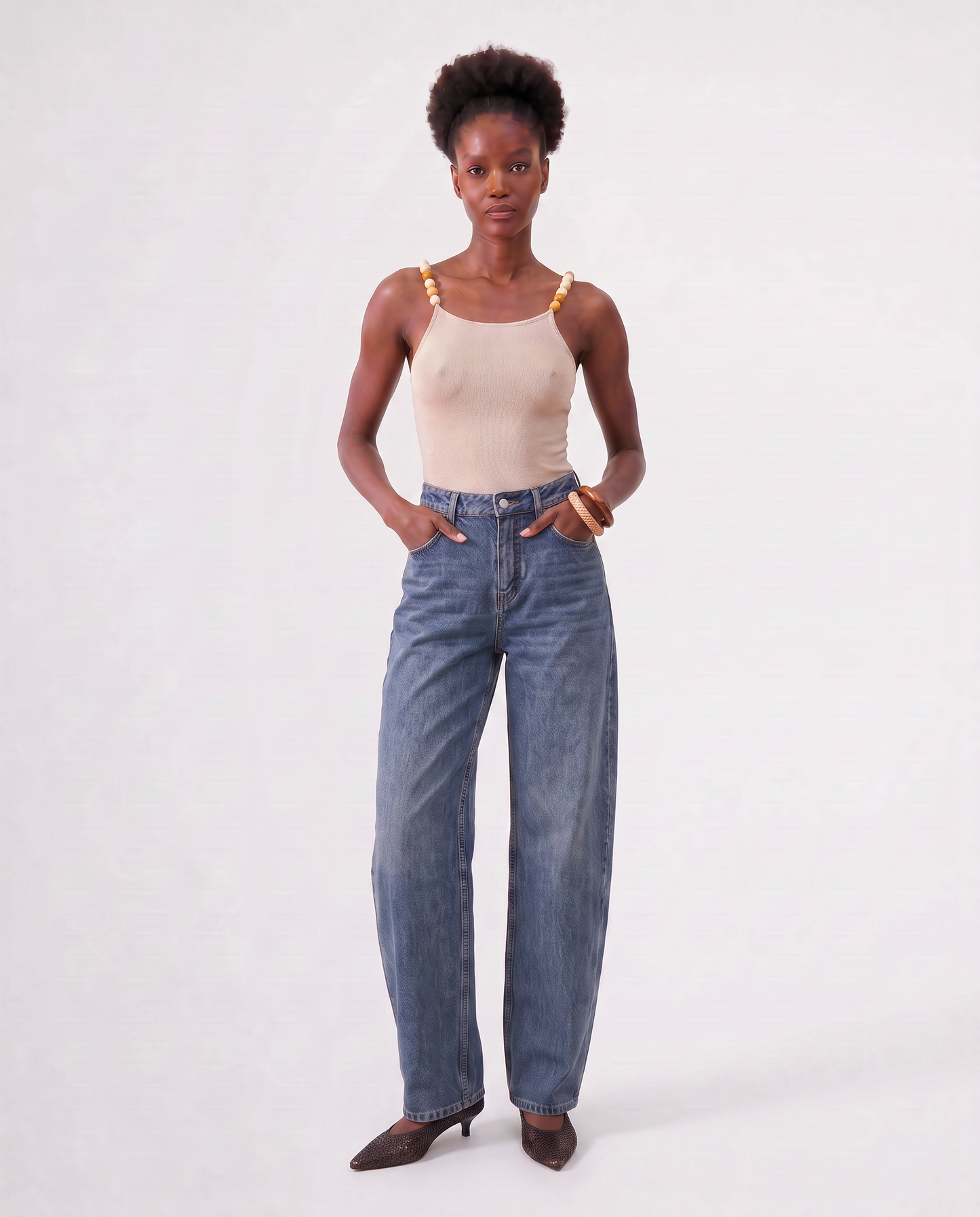 BEA TANK TOP / BEIGE