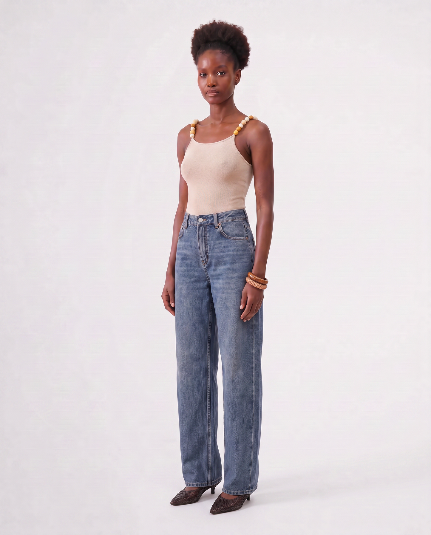 BEA TANK TOP / BEIGE