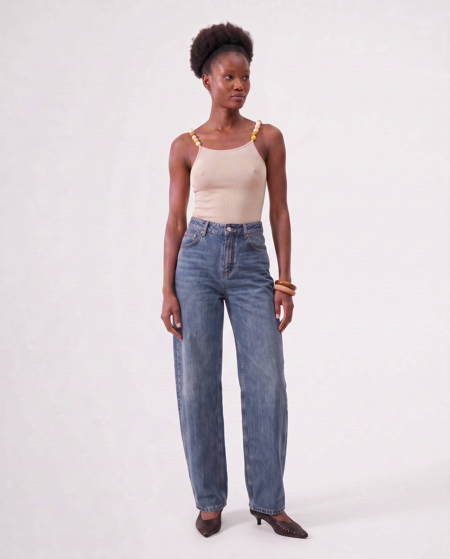 BEA TANK TOP / BEIGE