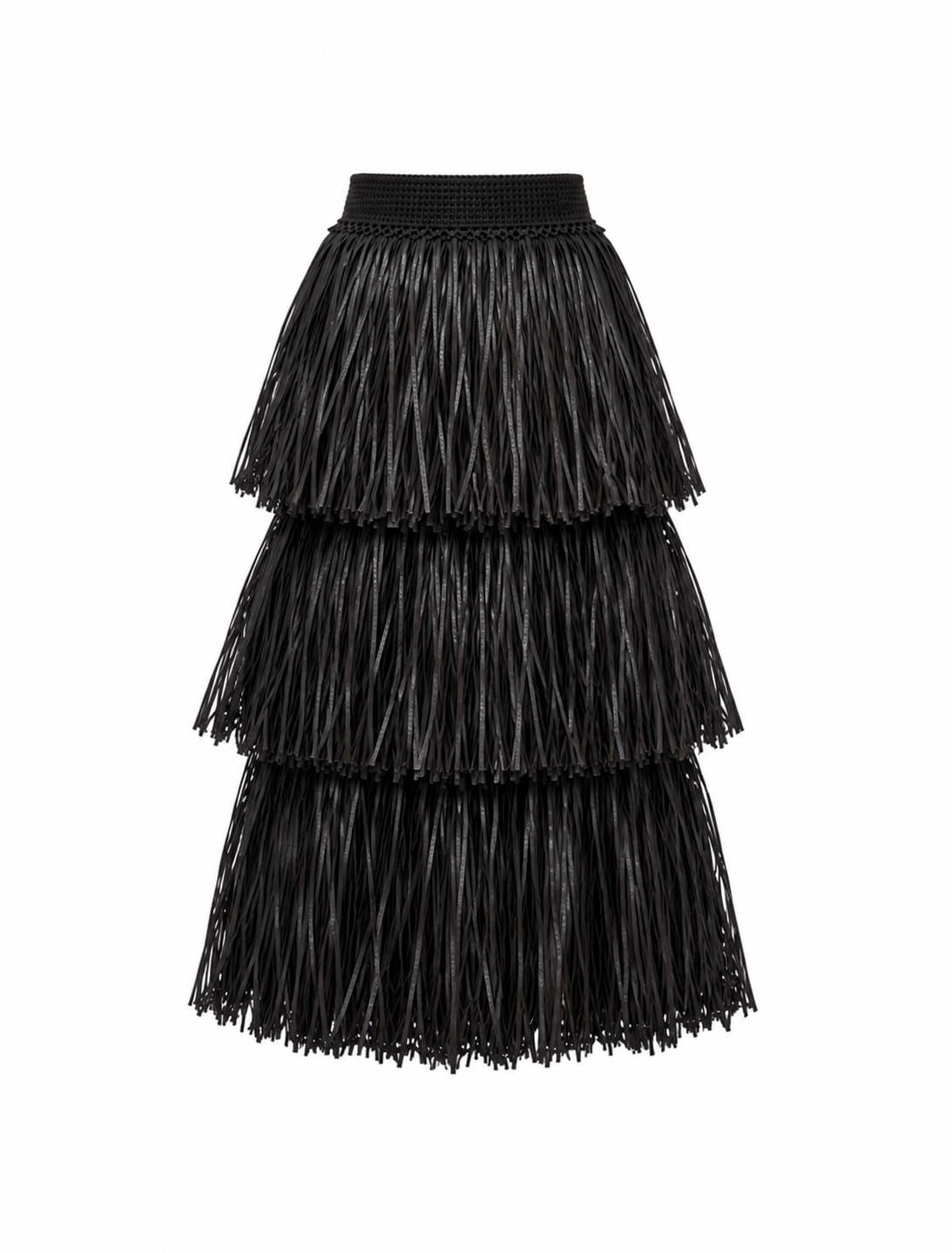 RIYA RAFFIA SKIRT / BLACK – Nia Thomas