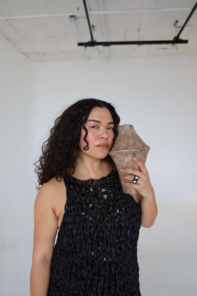RIBBON GOWN / BLACK