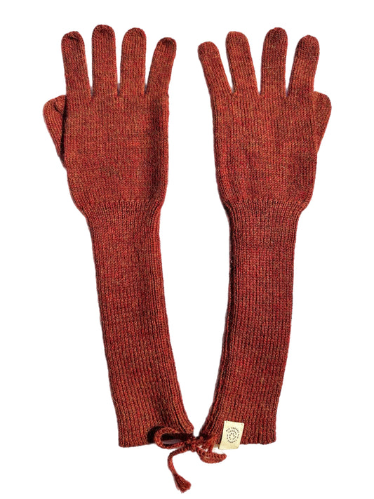BABY ALPACA GLOVES / AUBURN