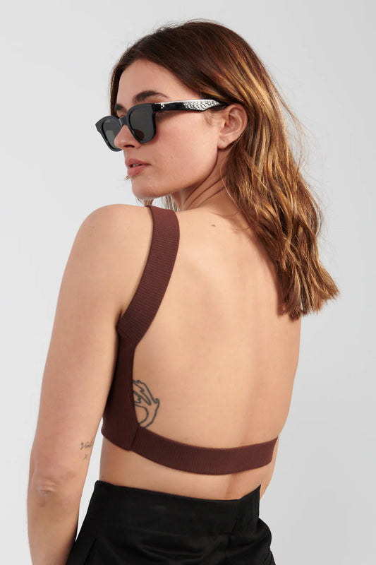 MISTY BRALETTE - CHOCOLATE (one Large left)