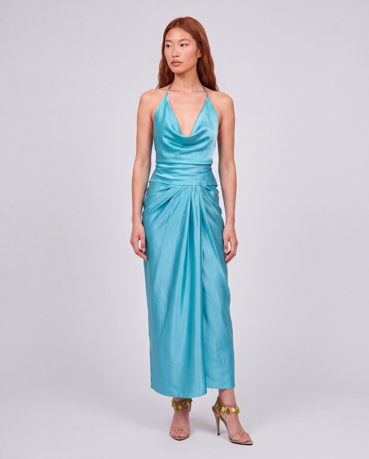 HALTER TOP / CARIBBEAN BLUE