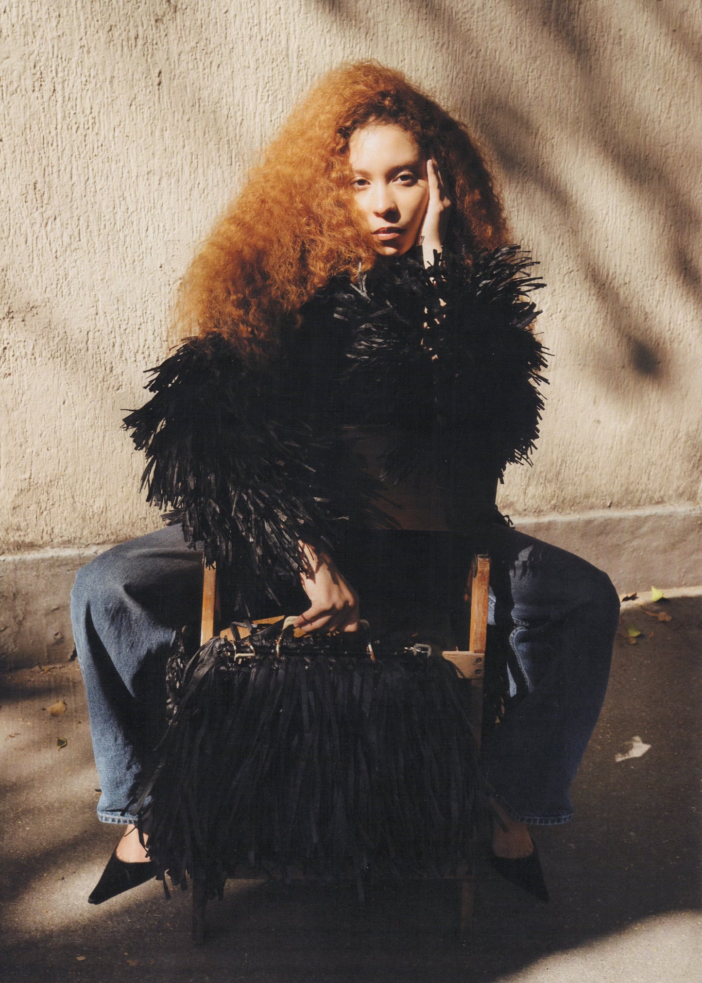 RAVEN RAFFIA COAT