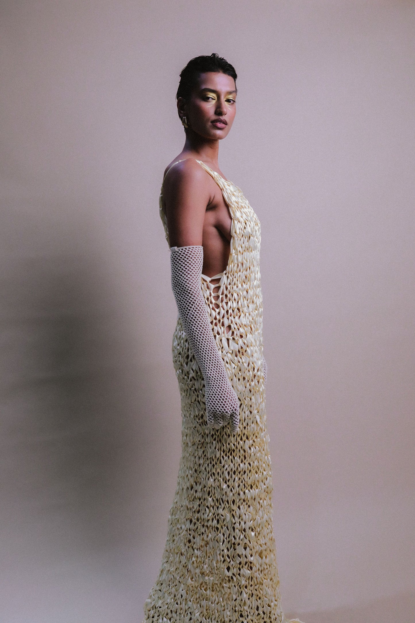 RIBBON GOWN / BUTTER