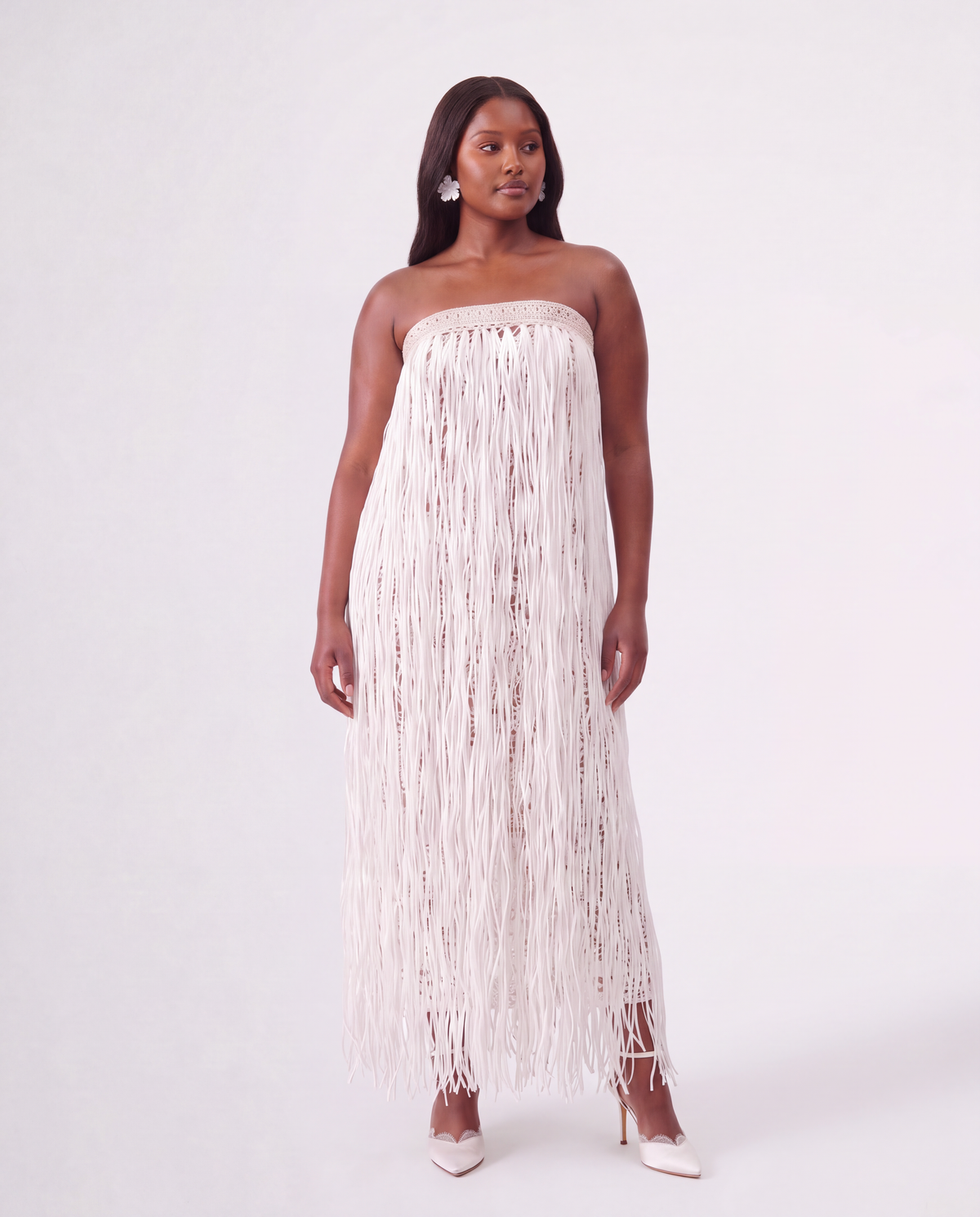 RAFFIA GOWN / IVORY